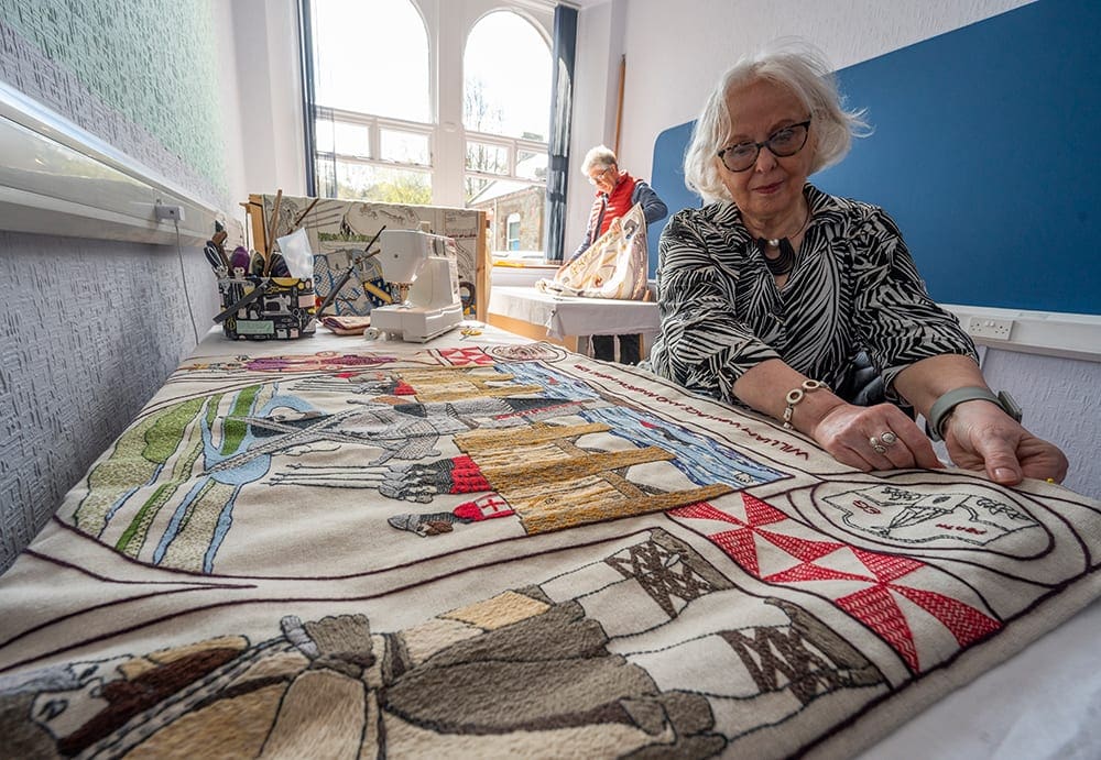 Panels of The Great Tapestry of Scotland