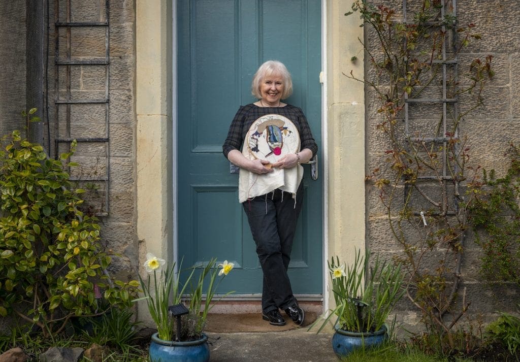 Dorie head stitcher of the Great Tapestry of Scotland