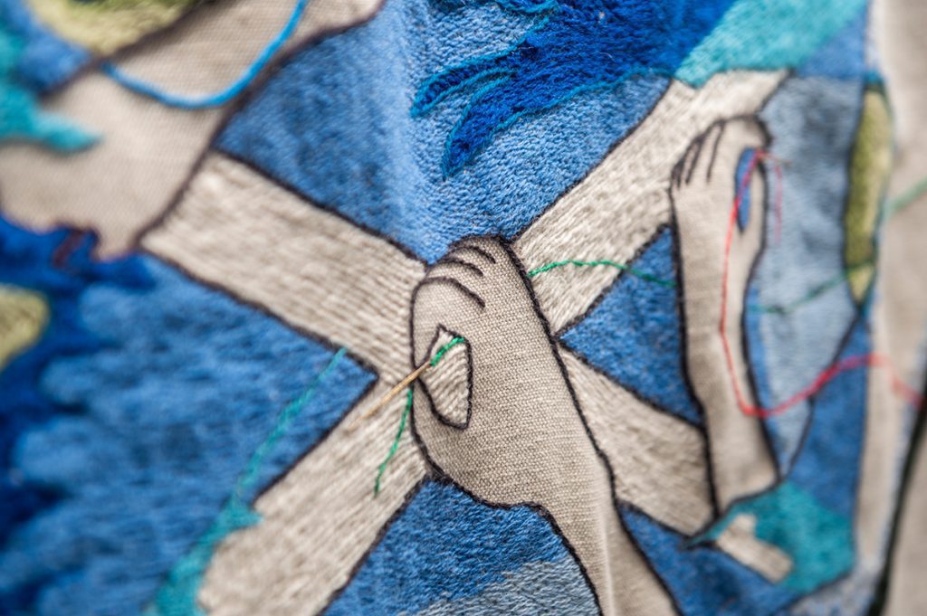 Stitching hands The Great Tapestry of Scotland
