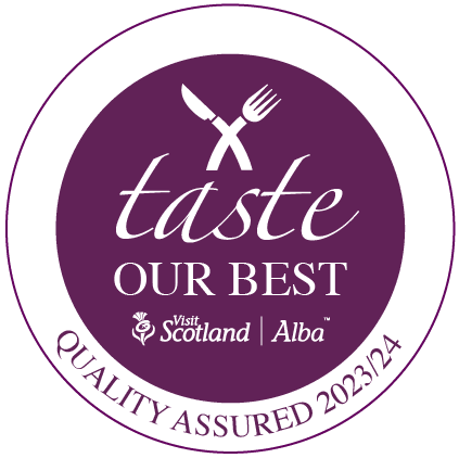 Great Tapestry of Scotland Taste Our Best logo 2023